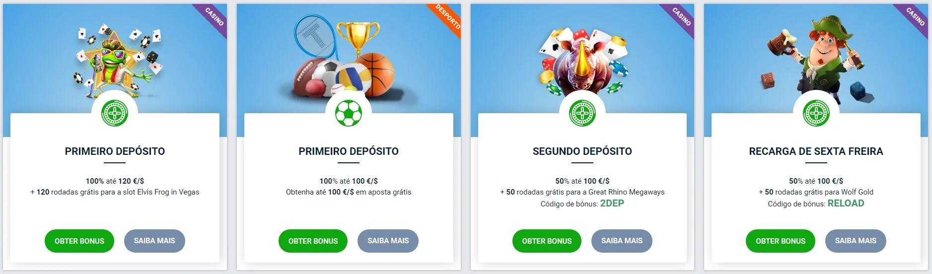 20Bet Bónus e promoções